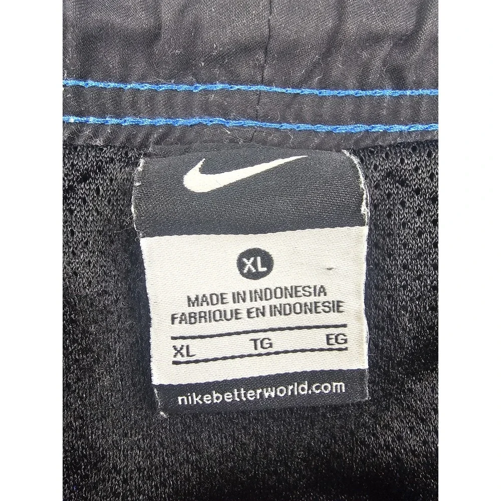 Nike Swim Trunks Mens XL Blue Green White Drawstring Bathing Suit Shorts Lined